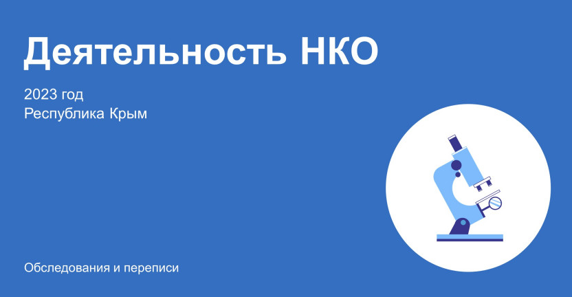 Деятельность некоммерческих организаций Республики Крым в 2023 году